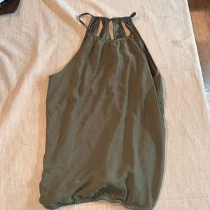 Express, green tank top